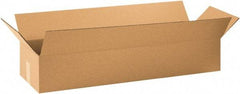 Made in USA - 10" Wide x 36" Long x 6" High Rectangle Corrugated Shipping Box - 1 Wall, Kraft (Color), 65 Lb Capacity - Eagle Tool & Supply