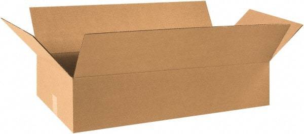 Made in USA - 16" Wide x 31" Long x 9" High Rectangle Corrugated Shipping Box - 1 Wall, Kraft (Color), 65 Lb Capacity - Eagle Tool & Supply