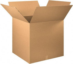 Made in USA - 30" Wide x 30" Long x 30" High Square Heavy Duty Corrugated Box - 2 Walls, Kraft (Color), 100 Lb Capacity - Eagle Tool & Supply