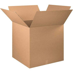Made in USA - 30" Wide x 30" Long x 30" High Square Corrugated Shipping Box - 1 Wall, Kraft (Color), 65 Lb Capacity - Eagle Tool & Supply