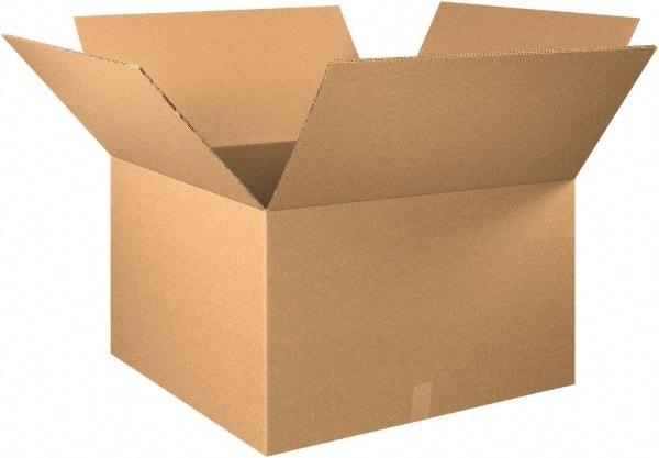Made in USA - 30" Wide x 30" Long x 20" High Rectangle Heavy Duty Corrugated Box - 2 Walls, Kraft (Color), 100 Lb Capacity - Eagle Tool & Supply
