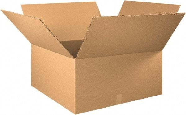 Made in USA - 30" Wide x 30" Long x 16" High Rectangle Heavy Duty Corrugated Box - 2 Walls, Kraft (Color), 100 Lb Capacity - Eagle Tool & Supply