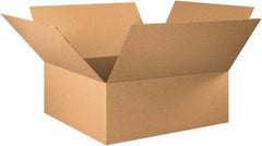 Made in USA - 30" Wide x 30" Long x 12" High Rectangle Corrugated Shipping Box - 1 Wall, Kraft (Color), 65 Lb Capacity - Eagle Tool & Supply
