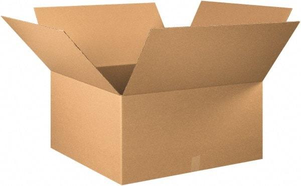 Made in USA - 30" Wide x 30" Long x 16" High Rectangle Corrugated Shipping Box - 1 Wall, Kraft (Color), 65 Lb Capacity - Eagle Tool & Supply