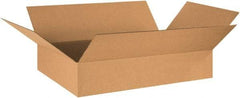 Made in USA - 17" Wide x 29" Long x 3" High Rectangle Corrugated Shipping Box - 1 Wall, Kraft (Color), 65 Lb Capacity - Eagle Tool & Supply
