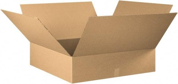 Made in USA - 32" Wide x 32" Long x 12" High Rectangle Corrugated Shipping Box - 1 Wall, Kraft (Color), 65 Lb Capacity - Eagle Tool & Supply