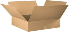Made in USA - 32" Wide x 32" Long x 12" High Rectangle Corrugated Shipping Box - 1 Wall, Kraft (Color), 65 Lb Capacity - Eagle Tool & Supply