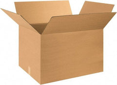 Made in USA - 20" Wide x 30" Long x 18" High Rectangle Corrugated Shipping Box - 1 Wall, Kraft (Color), 65 Lb Capacity - Eagle Tool & Supply