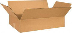 Made in USA - 20" Wide x 30" Long x 8" High Rectangle Corrugated Shipping Box - 1 Wall, Kraft (Color), 65 Lb Capacity - Eagle Tool & Supply