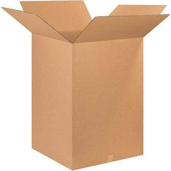 Made in USA - 26" Wide x 26" Long x 36" High Rectangle Corrugated Shipping Box - 1 Wall, Kraft (Color), 65 Lb Capacity - Eagle Tool & Supply