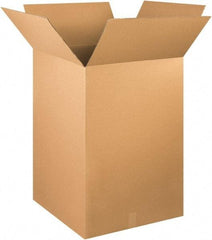 Made in USA - 24" Wide x 24" Long x 36" High Rectangle Corrugated Shipping Box - 1 Wall, Kraft (Color), 65 Lb Capacity - Eagle Tool & Supply