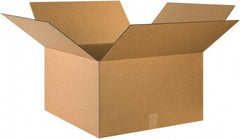 Made in USA - 24" Wide x 24" Long x 14" High Rectangle Corrugated Shipping Box - 1 Wall, Kraft (Color), 65 Lb Capacity - Eagle Tool & Supply