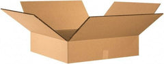 Made in USA - 24" Wide x 24" Long x 6" High Rectangle Heavy Duty Corrugated Box - 2 Walls, Kraft (Color), 100 Lb Capacity - Eagle Tool & Supply