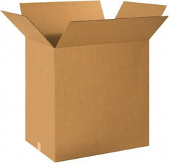 Made in USA - 18" Wide x 24" Long x 24" High Rectangle Corrugated Shipping Box - 1 Wall, Kraft (Color), 65 Lb Capacity - Eagle Tool & Supply
