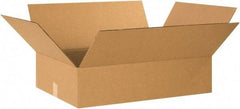 Made in USA - 20" Wide x 26" Long x 8" High Rectangle Corrugated Shipping Box - 1 Wall, Kraft (Color), 65 Lb Capacity - Eagle Tool & Supply