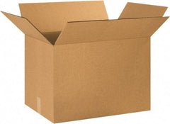 Made in USA - 16" Wide x 24" Long x 16" High Rectangle Heavy Duty Corrugated Box - 2 Walls, Kraft (Color), 100 Lb Capacity - Eagle Tool & Supply