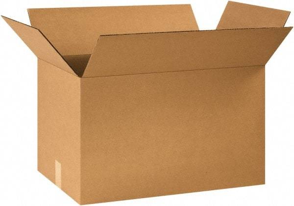Made in USA - 16" Wide x 26" Long x 16" High Rectangle Corrugated Shipping Box - 1 Wall, Kraft (Color), 65 Lb Capacity - Eagle Tool & Supply