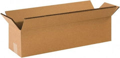 Made in USA - 12" Wide x 48" Long x 12" High Rectangle Heavy Duty Corrugated Box - 2 Walls, Kraft (Color), 100 Lb Capacity - Eagle Tool & Supply
