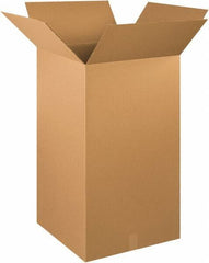 Made in USA - 20" Wide x 20" Long x 40" High Rectangle Corrugated Shipping Box - 1 Wall, Kraft (Color), 65 Lb Capacity - Eagle Tool & Supply