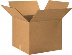 Made in USA - 20" Wide x 20" Long x 16" High Rectangle Heavy Duty Corrugated Box - 2 Walls, Kraft (Color), 100 Lb Capacity - Eagle Tool & Supply