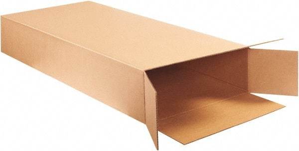 Made in USA - 8" Wide x 20" Long x 50" High Rectangle Corrugated Shipping Box - 1 Wall, Kraft (Color), 95 Lb Capacity - Eagle Tool & Supply