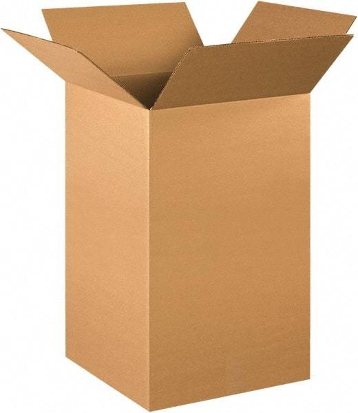 Made in USA - 16" Wide x 16" Long x 30" High Rectangle Corrugated Shipping Box - 1 Wall, Kraft (Color), 65 Lb Capacity - Eagle Tool & Supply