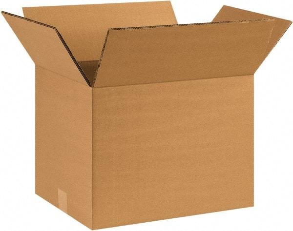 Made in USA - 10" Wide x 16" Long x 10" High Rectangle Heavy Duty Corrugated Box - 2 Walls, Kraft (Color), 100 Lb Capacity - Eagle Tool & Supply