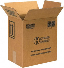 Made in USA - 8-3/16" Wide x 11-3/8" Long x 12-5/16" High Rectangle Corrugated Shipping Box - 1 Wall, Kraft (Color), 95 Lb Capacity - Eagle Tool & Supply