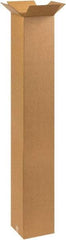 Made in USA - 10" Wide x 10" Long x 60" High Rectangle Corrugated Shipping Box - 1 Wall, Kraft (Color), 65 Lb Capacity - Eagle Tool & Supply