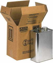 Made in USA - 6-11/16" Wide x 9" Long x 10-1/4" High Rectangle Corrugated Shipping Box - 2 Walls, Kraft (Color), 120 Lb Capacity - Eagle Tool & Supply