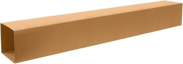 Made in USA - 12" Wide x 12" Long x 72" High Rectangle Telescoping Box - 1 Wall, Kraft (Color), 65 Lb Capacity - Eagle Tool & Supply