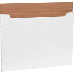 Made in USA - 22-1/2" Wide x 30" Long x 1" High Rectangle Crush Proof Mailers - 1 Wall, White - Eagle Tool & Supply