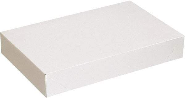 Made in USA - 14" Wide x 24" Long x 4" High Rectangle Chipboard Box - 1 Wall, White - Eagle Tool & Supply
