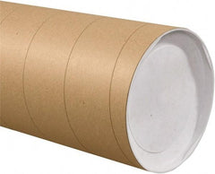 Made in USA - 8" Diam x 48" Long Round Jumbo Mailing Tubes - 1 Wall, Kraft (Color) - Eagle Tool & Supply
