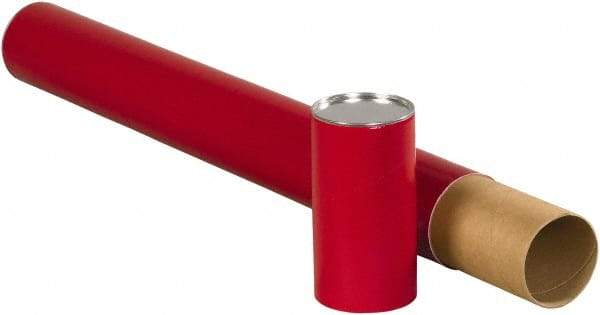 Made in USA - 3" Diam x 42" Long Round Telescoping Mailing Tubes - 2 Walls, Red - Eagle Tool & Supply