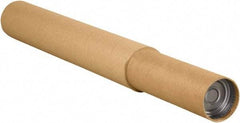 Made in USA - 4-3/4" Diam x 120" Long Round Adjustable Tubes - 1 Wall, Kraft (Color) - Eagle Tool & Supply