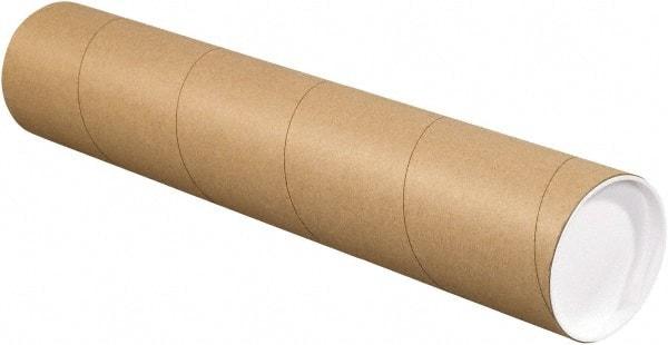 Made in USA - 4" Diam x 30" Long Round Kraft Mailing Tubes - 1 Wall, Kraft (Color) - Eagle Tool & Supply