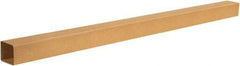 Made in USA - 4" Wide x 4" Long x 72" High Rectangle Telescoping Box - 1 Wall, Kraft (Color), 65 Lb Capacity - Eagle Tool & Supply