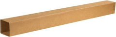 Made in USA - 6-1/2" Wide x 6-1/2" Long x 72" High Rectangle Telescoping Box - 1 Wall, Kraft (Color), 65 Lb Capacity - Eagle Tool & Supply