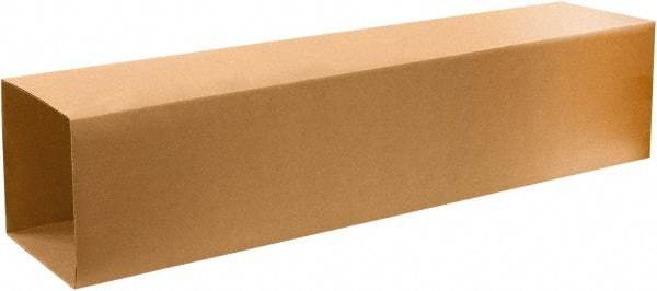 Made in USA - 6" Wide x 10" Long x 57" High Rectangle Telescoping Box - 1 Wall, Kraft (Color), 65 Lb Capacity - Eagle Tool & Supply