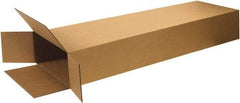 Made in USA - 8" Wide x 20" Long x 60" High Rectangle Corrugated Shipping Box - 1 Wall, Kraft (Color), 95 Lb Capacity - Eagle Tool & Supply