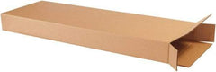 Made in USA - 4" Wide x 14" Long x 42" High Rectangle Corrugated Shipping Box - 1 Wall, Kraft (Color), 65 Lb Capacity - Eagle Tool & Supply