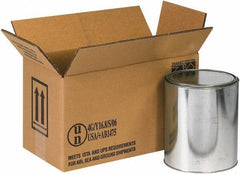 Made in USA - 6-7/8" Wide x 14-1/8" Long x 7-7/8" High Rectangle Corrugated Shipping Box - 2 Walls, Kraft (Color), 95 Lb Capacity - Eagle Tool & Supply