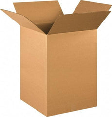 Made in USA - 15" Wide x 15" Long x 24" High Rectangle Corrugated Shipping Box - 1 Wall, Kraft (Color), 65 Lb Capacity - Eagle Tool & Supply