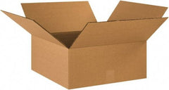 Made in USA - 18" Wide x 18" Long x 6" High Rectangle Heavy Duty Corrugated Box - 2 Walls, Kraft (Color), 100 Lb Capacity - Eagle Tool & Supply