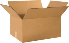 Made in USA - 14" Wide x 24" Long x 12" High Rectangle Heavy Duty Corrugated Box - 2 Walls, Kraft (Color), 100 Lb Capacity - Eagle Tool & Supply