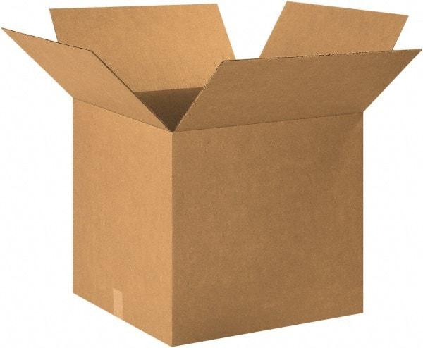 Made in USA - 20" Wide x 20" Long x 18" High Rectangle Corrugated Shipping Box - 1 Wall, Kraft (Color), 65 Lb Capacity - Eagle Tool & Supply