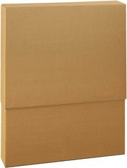 Made in USA - 6" Wide x 48" Long x 38" High Rectangle Telescoping Box - 1 Wall, Kraft (Color), 95 Lb Capacity - Eagle Tool & Supply