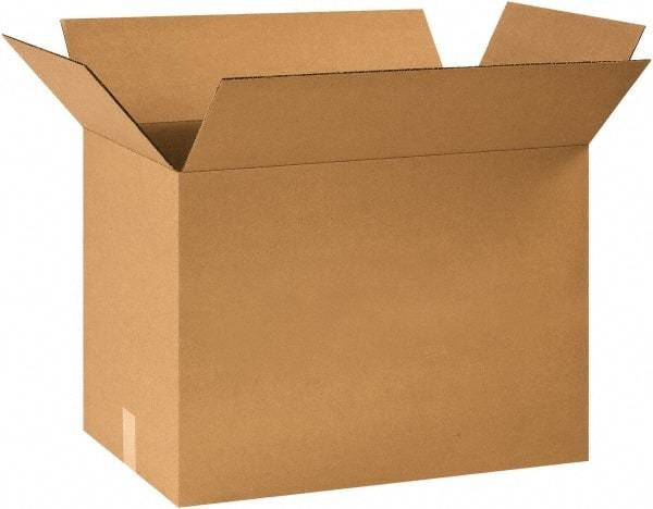 Made in USA - 16" Wide x 24" Long x 18" High Rectangle Corrugated Shipping Box - 1 Wall, Kraft (Color), 65 Lb Capacity - Eagle Tool & Supply