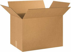 Made in USA - 18" Wide x 26" Long x 18" High Rectangle Corrugated Shipping Box - 1 Wall, Kraft (Color), 65 Lb Capacity - Eagle Tool & Supply